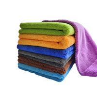 Serviette de nettoyage de voiture en microfibre sans bords découpée au laser, 80/20 polyester polyamide, pour le detailing automobile et le lavage de voiture