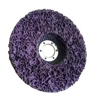 Disque de nettoyage et de décapage 125 mm multicolore, abrasif en carbure de silicium, pour meulage et polissage à sec ou humide