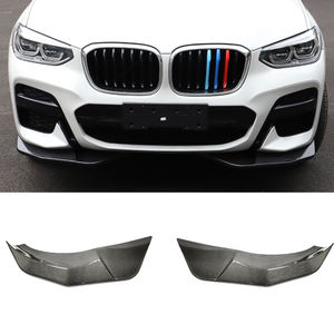 Pour <span class=keywords><strong>BMW</strong></span> X3 X4 M Sport Edition 2018-2021, Spoiler avant en fibre de carbone, Lame avant, Barre avant, Garniture extérieure - Product Image 2