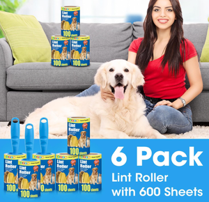 Rodillo Quitapelusas Extra Adhesivo para Amantes de Mascotas, <span class=keywords><strong>Mega</strong></span> Valor, Paquete de 100 Hojas, para Eliminar el Pelo de Perros y Gatos - Product Image 5