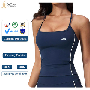 Under Lulu Custom New Women's Spandex/Nylon Tight Sports Vest Detachable Chest Pad Breathable Comfortable Quick-drying Yoga Top