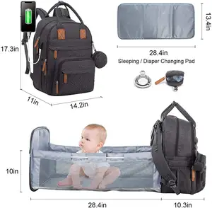 BSCI Custom Hight Quality Byby Nappy Storage Bag Waterproof Durable Mommy Diaper Backpack