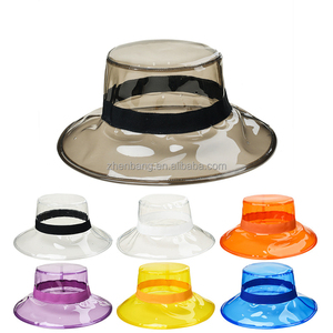 <span class=keywords><strong>Gorro</strong></span> de <span class=keywords><strong>pescador</strong></span> con Logo personalizado, ala grande, transpirable, Pvc, transparente, producto - Product Image 2