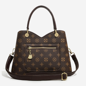 กระเป๋าผู้หญิงวัสดุ PU คุณภาพสูงขายส่ง ลายพิมพ์คลาสสิก พร้อมซิป ดีไซน์ลายปะติดเก๋ไก๋ สไตล์หรูหรา - Product Image 4