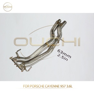 Tubos de Acero Inoxidable, Tubo Resonante para Porsche Cayenne 957 3.6L, Tubos Delanteros de Escape, Piezas de Alto Rendimiento para Automóviles - Product Image 3