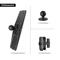 Offres Spéciales 1.5 pouces rotule support support de montage radar détecteur de poisson pour équipement agricole