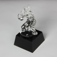 Trophée en cristal, ornements d'animaux, cheval, cadeaux d'affaires, artisanat, souvenir, décoration de salon