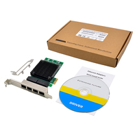 Controlador de red Gigabit PCIE X1 JL82571GB, Quad-RJ45, Gigabits, servidor NIC, compatible con IPv 4, IPv 6 protocolos