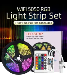 סיטונאי באיכות גבוהה RGB 5050 300 LED 5 מטר גבוהה PCB גבוהה כוח 14.4w m גבוהה לום 12V SMD led רצועת
