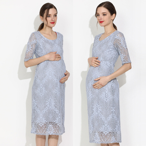 Vestito di pizzo premaman nuovo arrivo vestito <span class=keywords><strong>da</strong></span> <span class=keywords><strong>allattamento</strong></span> per donne incinte <span class=keywords><strong>abiti</strong></span> <span class=keywords><strong>da</strong></span> <span class=keywords><strong>allattamento</strong></span> mezza manica vestiti per <span class=keywords><strong>allattamento</strong></span> - Product Image 3
