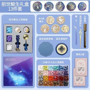 Kit complet de sceau à la cire avec granulés de cire, têtes de sceau, outils, plaque chauffante pour la scellure des enveloppes et fournitures d'artisanat - Product Image 5