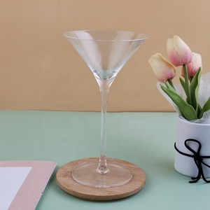 Vintage Crystal Martini Glasses 8 oz, sin plomo, perfecto para beber Martini, Margarita, cristalería para el hogar - Product Image 6