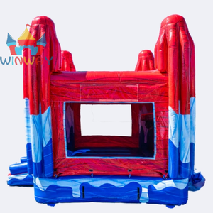 Maison de rebond gonflable patriotique rouge, blanche et froide pour la fête des enfants, équipement de jeu d'arrière-cour/événement de qualité commerciale - Product Image 6