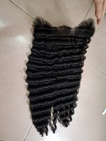 VCHAIRVIETNAM Extension de Cheveux Humains Vierges Brésiliens Cuticules Alignées Vague Profonde Fermeture Frontale Perruque Vietnamienne Brute