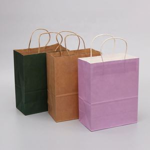 Bolsas de Papel Kraft de Lujo Personalizadas y Reciclables para Llevar Chocolate, con Asa de Papel, para Promoción en Supermercados, Tamaño Completo - Product Image 6