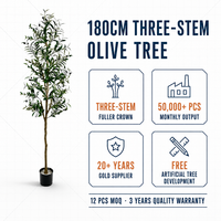 | Grand Olivier Artificiel Réaliste avec Branches et Tronc Naturels pour Intérieur, Hall, Restaurant, Présentation Personnalisée, Fabrication sur Mesure