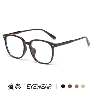 กรอบแว่นตาทรงสี่เหลี่ยม TR90 ป้องกันแสงสีฟ้า เลนส์ใส ยูนิเซ็กส์ กรอบเต็ม ดีไซน์เรียบง่าย ดูเป็นธรรมชาติ - Product Image 5