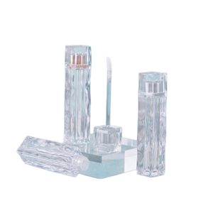 <b>Clear</b> Crystal Wave Shape 3.5ML Lip Gloss Tube Wholesale Cosmetic Empty Plastic Lip Glaze Bottle Lip Oil <b>Container</b> - Product Image 2