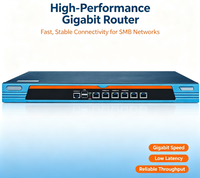 Routeur Gigabit 6 ports pour entreprise, contrôle intelligent du trafic, VPN, pare-feu, routage par politique, gestion du réseau pour les PME et les bureaux