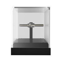 Портативный 3D-голографический проектор-вентилятор в кубическом корпусе, 15 см, с управлением через мобильное приложение, в подарочной коробке