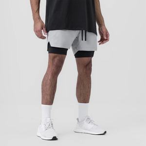 Pantalones cortos de gimnasio para hombre de secado rápido OEM, pantalones cortos de baloncesto transpirables de entrenamiento de 5 pulgadas para hombre, pantalones cortos atléticos sublimados para hombre - Product Image 3