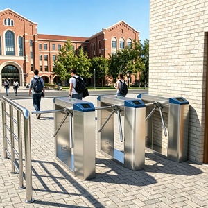 Tourniquets en acier inoxydable, tourniquet trépied, contrôle d'accès par carte RFID, anti-collision, moteur sans balais bidirectionnel, IP54, portail de sécurité - Product Image 6
