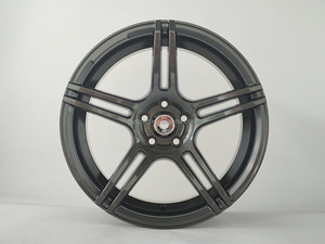 Rines de Aleación de Aluminio SYAC para Automóviles de Pasajeros, Estilo Clásico, 17x8.5 17x9.5 5*100, Color Gris Oscuro - Product Image 1