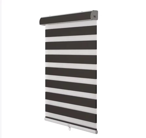 SAMADHI Quality WiFi Smart Battery Motorized Blackout Zebra <b>Blinds</b> Cordless Window <b>Shades</b> Built-in Installation for Everyday Use - Product Image 4