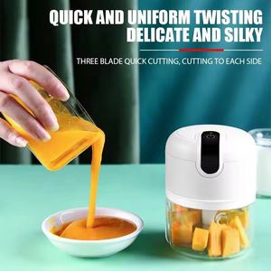 Mini hachoir électrique rechargeable USB 250 ml pour ail, idéal pour le camping, les voyages, la préparation des repas et la cuisine compacte - Product Image 3