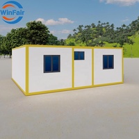 Maison conteneur modulaire préfabriquée pliable WinFair en panneaux composites, prête à l'emploi, pour la vente au Liban, idéale pour les personnes âgées