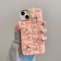 Coques de téléphone en TPU PC antichoc à fleurs fantaisie pour 15 14 Pro Max 13 12 11 XS X XR 7 8 Plus