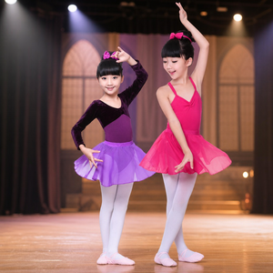 Tutù da Balletto per Bambine <span class=keywords><strong>Octavia</strong></span> 2025, Nuovo Body da Allenamento di Alta Qualità con Gonna in Tulle Sfumato Morbido, Elegante per Danza - Product Image 3