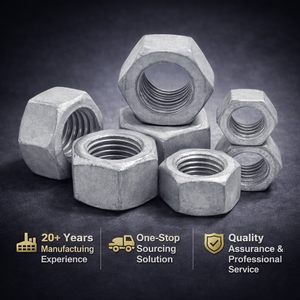 ברגי משושה ואומים מצופים אבץ, פלדת פחמן בעלת חוזק גבוה לכרייה, מערכת DIN EN 14399-8 - Product Image 1