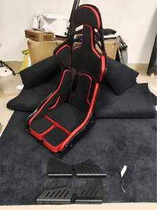 Sièges de voiture modifiés rouge et noir, siège baquet de course Recaro en cuir PVC, siège de course Bride Pole Position - Product Image 3