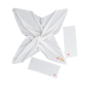 Vente en gros <span class=keywords><strong>de</strong></span> couverture pour bébé en peluche confortable 100% coton tissée écologique et portable sans danger pour mâcher et câliner - Product Image 3