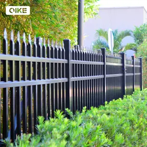 电力涂层简易铁栅栏设计类型金属栅栏安全栅栏面板