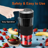 Mini draagbare USB oplaadbare DC-motor blender & citruspers met roestvrijstalen messen voor thuis, auto en buitengebruik
