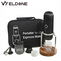 Machine à café portable haute pression pour capsules et café moulu, idéale pour le camping, la maison et le bureau