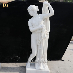 Statue de Vénus d'Arles en marbre bicolore grandeur nature, sculpture décorative classique de déesse à vendre - Product Image 2