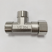 Raccord en T égal en acier inoxydable 304 OEM, moulé par investissement, fileté BSPP BSPT, 1/2, 3/4, 1 pouce, DN15, DN20, DN25, en stock pour l'eau