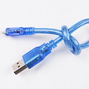 Transparent Blue 0.3m <b>USB</b> <b>2.0</b> To Micro <b>Usb</b> Data Cable For Android Phone Charging - Product Image 3