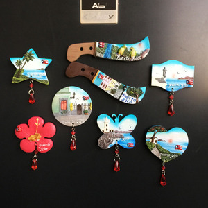Vente en gros de souvenirs personnalisés des États-<span class=keywords><strong>Unis</strong></span> et de Porto Rico, souvenirs touristiques, aimants en résine de ville, aimants de réfrigérateur, souvenirs touristiques - Product Image 1