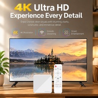 Boîtier TV Android 14.0 Wifi 802.11n 2.4GHz Blanc H96 MAX 3518B Résolution 4K Vidéo 3D Smart TV BOX