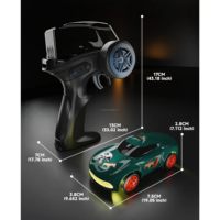 Voiture de course RC miniature à quatre roues motrices pour enfants, voiture de course RC à grande vitesse 1:64, véhicule électrique RC radiocommandé, jouets de voiture télécommandés