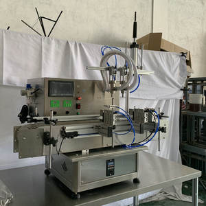 เครื่องบรรจุของเหลวแบบตั้งโต๊ะอัตโนมัติเต็มรูปแบบ หัวบรรจุคู่ ระบบนิวเมติก 220 โวลต์ พร้อมมอเตอร์ปั๊ม PLC - Product Image 2