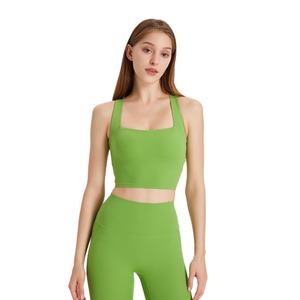 <span class=keywords><strong>Sujetador</strong></span> deportivo sin costuras a prueba de golpes <span class=keywords><strong>para</strong></span> mujer con bordado 3D, top cruzado de espalda hermosa <span class=keywords><strong>para</strong></span> correr, yoga, traje de fitness de ganchillo ODM - Product Image 5