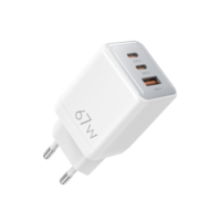 Mini chargeur GaN PD67W, multi-ports, 2C1A, adaptateur secteur GaN, chargeur Type-C, chargeur super rapide pour téléphone