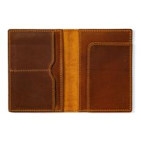 Porte-passeport et étui de rangement pour cartes d'identité en cuir véritable pleine fleur, rétro, fait main, extensible, vente en gros