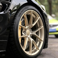 Jantes forgées monobloc en or brossé 18-24 pouces 5x112 114.3 120 127 compatibles avec BMW M3 M5 320i G28 440i 425i F36, jantes en alliage d'aluminium