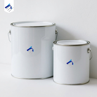 Boîte de conserve ronde durable en fer blanc de 3,75 L pour liquides comme la peinture et les produits chimiques